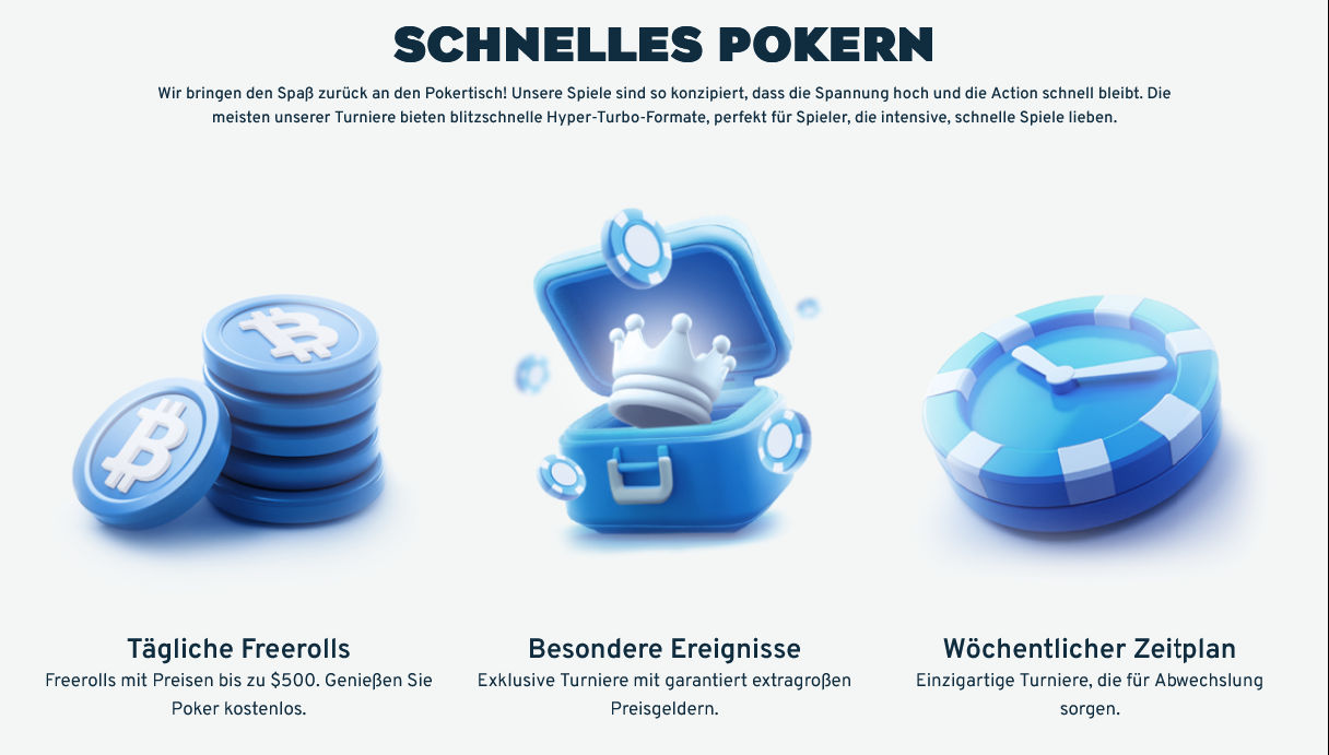 Bitcoin Poker-Angebot bei Cryptorino