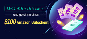 Melde dich bei KuCoin an und gewinne einen Amazon Gutschein im Wert von bis zu 100$! 