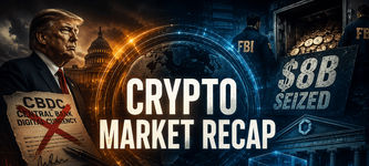 Krypto-Rückblick: Trump stoppt US-CBDC; 8 Mrd. $ FBI-Aktion; Paxos erste Blockchain-Clearingstelle