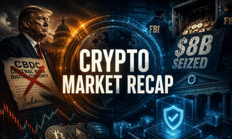 Krypto-Rückblick: Trump stoppt US-CBDC; 8 Mrd. $ FBI-Aktion; Paxos erste Blockchain-Clearingstelle