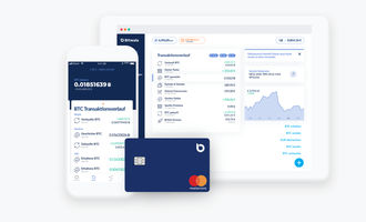 Bitwala mobil desktop und Kreditkarte mit Bitcoin