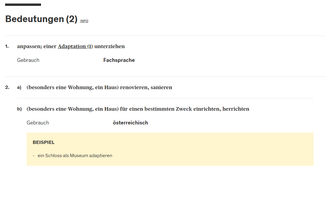 Duden.de - Begriff Adaptieren