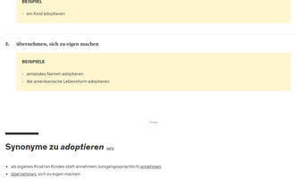 Duden.de: Definition adoptieren. Krypto Adoption
