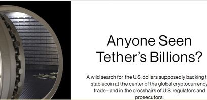 Suche nach Geld von Tether