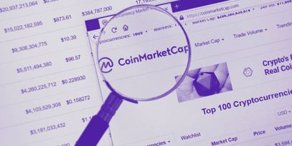 CoinMarketCap hilft bei Bitcoin &amp; Crypto Zinsen den Überblick zu behalten