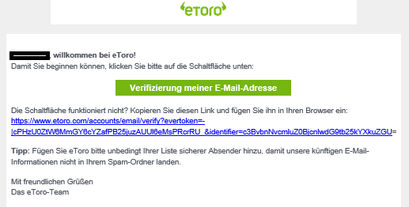 eToro anmelden E-Mail verifizieren