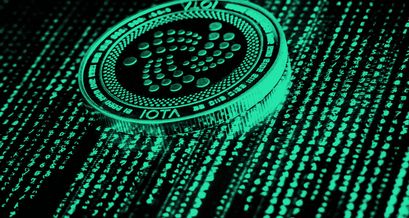 IOTA Münze in dem Tangle