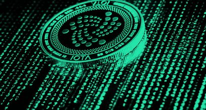 IOTA Münze in dem Tangle