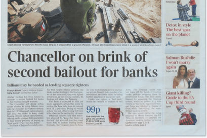 Genesis Block Chancellor on brink of second bailout for banks