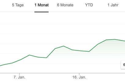 Tesla Aktie im Januar