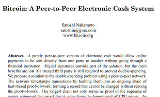 Bitcoin A Peer-to-Peer Electronic Cash System