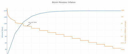 Bitcoin Kurs durch die sinkende Inflationsrate von Bitcoin getrieben?