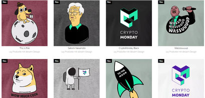 CryptoMonday Shop Designs
