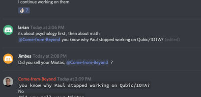 IOTA Lead Developer verkauft seine MIOTA