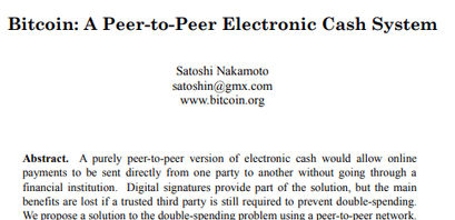 Bitcoin A Peer-to-Peer Electronic Cash System
