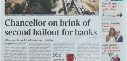 Genesis Block Chancellor on brink of second bailout for banks