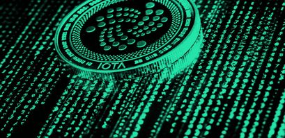 IOTA Münze in dem Tangle
