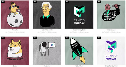 CryptoMonday Shop Designs