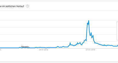 Bitcoin Suchanfragen bei Google im Chart