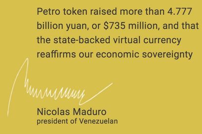 Der Präsident Venezuelas, Nicolas Maduro, unterstützt die Kryto-Währung PetroCoin.